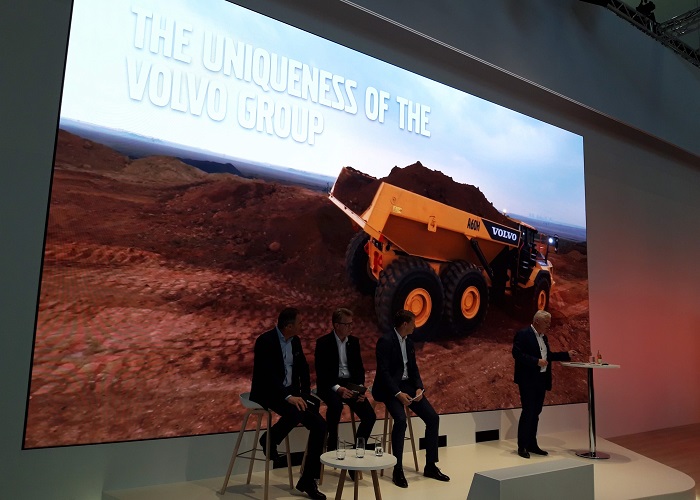 Primele utilaje electrice promise de Volvo CE au putut fi văzute la Bauma 2019
