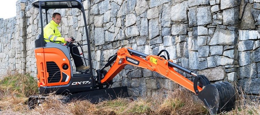 Mobility and compact size for the new Doosan DX17Z mini-excavator