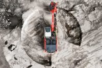 Sandvik a prezentat la Steinexpo o nouă foreză cu ciocan de suprafață