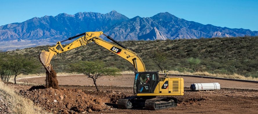 Three Next Generation CAT excavators in 20-ton size class