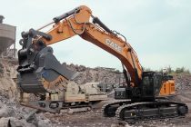 Noul excavator CX750D asigură productivitate semnificativă în carierele de bazalt din Germania