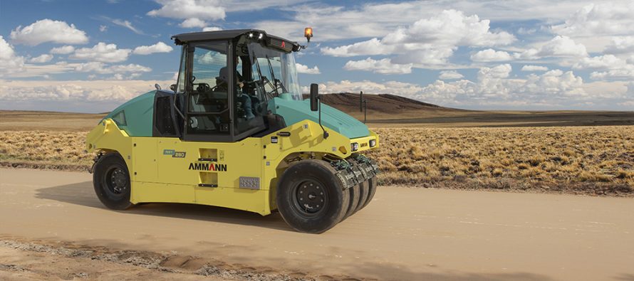 Ammann’s new ART 280 hydrostatic tyred roller features a modular, easy-load ballasting system