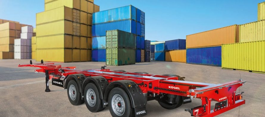 Kögel Port 45 Triplex lightweight container chassis wins European Transport Award for Sustainability