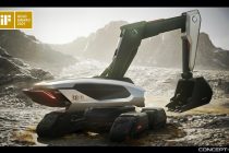 Gold Award la gala iF Design Awards 2021 pentru excavatorul Doosan Concept-X