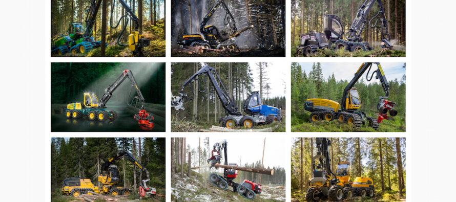 Top 9 harvestere cu 8 roți pentru aplicații forestiere ce folosesc metoda cut-to-length (CTL)