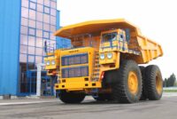 New 180-ton payload capacity dump truck from BELAZ