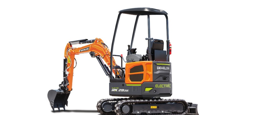 Develon introduce un mini-excavator electric actualizat