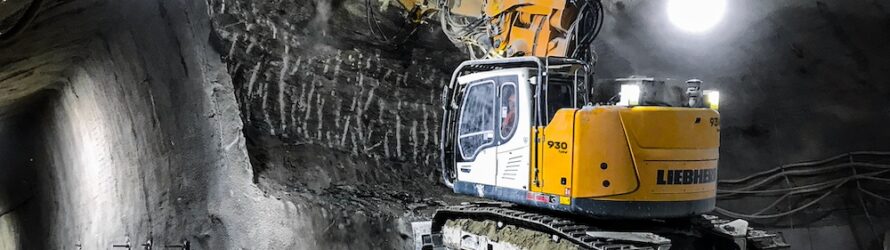 Excavatorul pe șenile Liebherr R 930 Tunnel, lansat pe piața mondială